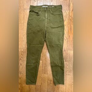Eddie Bauer high waisted stretchy skinny pants. Forest green